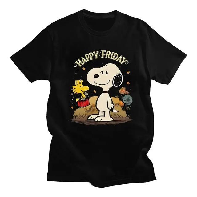 Snoopy Woodstock H Cartoon Gift T-Shirt M