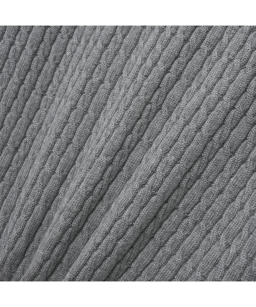 IOLO Cable Mock Neck Half Zip-Up_Gray