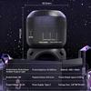 8 Patterns Christmas LED Projector Light Smart Dynamic Plug Play Rotatable USB Night Lamp for Bedroom Holiday Party Xmas Decor