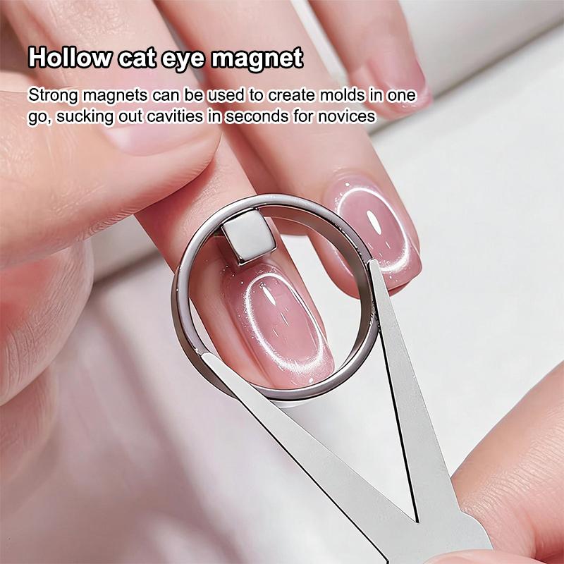 Hohler Katzenauge-Magnetstift für Gel-Nagellack Magnetischer Ring Nagelkunst-Werkzeugset DIY Salonqualität Maniküre-Zubehör