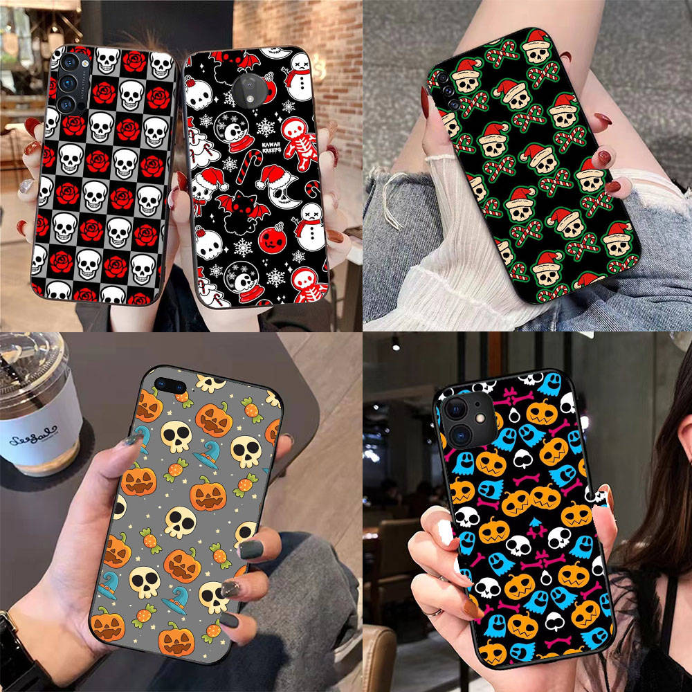 

BS-12 Хэллоуин силиконовый чехол для iPhone 15 14 Xiaomi POCO M6 F6 Redmi Note 13 12 13C 8 9 Samsung S24 S23 S22 S21 FE Pro Plus Ultra Samsung A52 капри