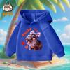 New Fashionable Hippopotamus Pattern Children's Cute Cartoon Casual Daily Hoodie 100-160cm Men's and Women's Styles