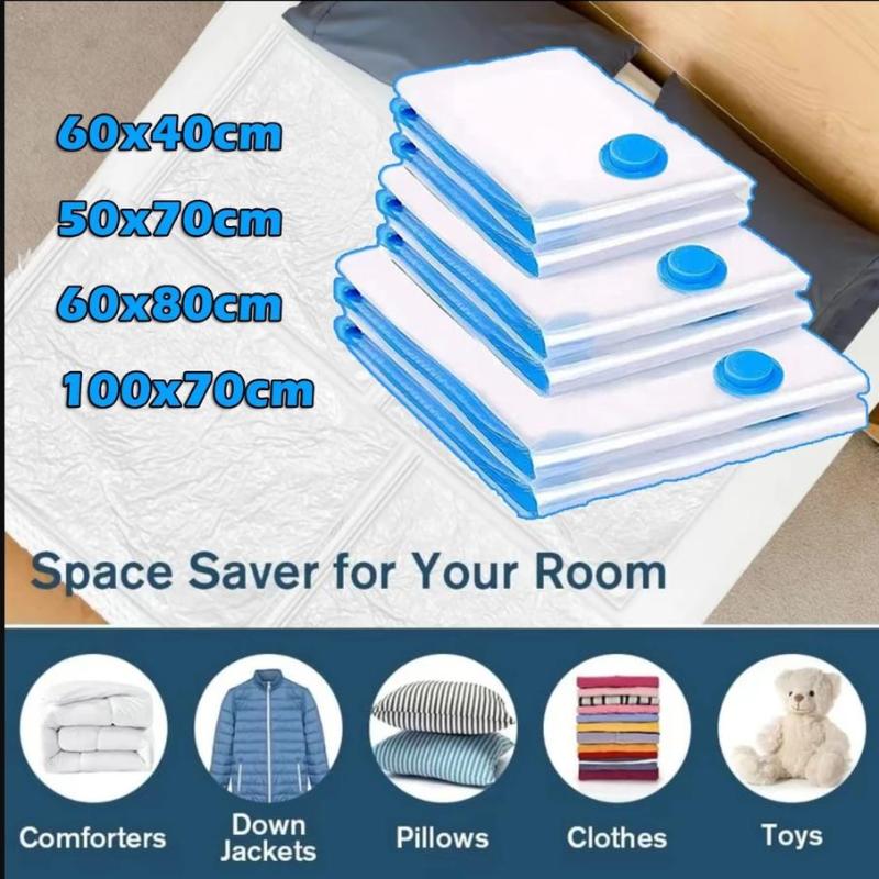 Vacuum Storage Bags Travel Reusable Organizers Vacuum Sealer Bags For Clothing Compressed With Pump