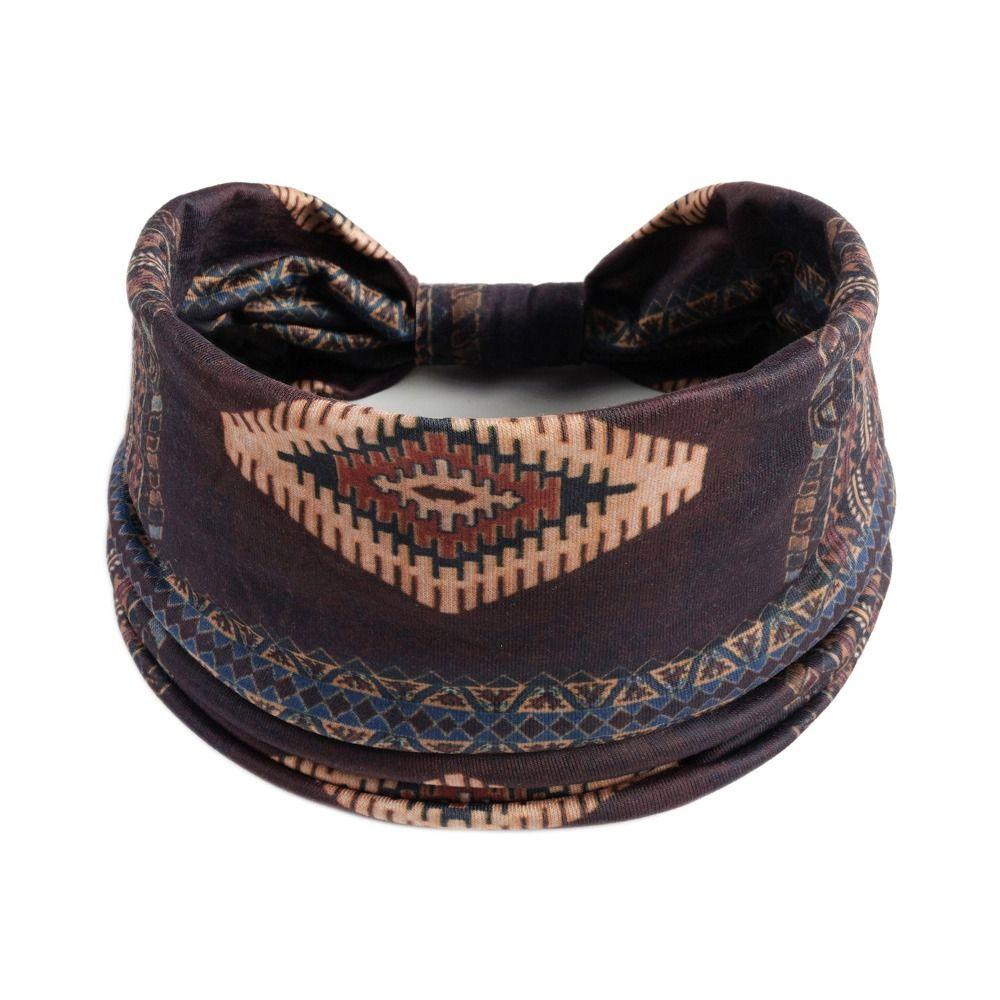 Portable Knot Boho African Headband Elastic Sweat Absorbent Turban Headwrap Yoga Headband Hair Accessories