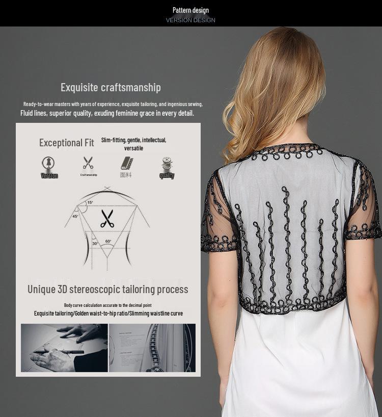 Plus Size Lace Sun Protection Shawl Cardigans & Short Jackets for Women