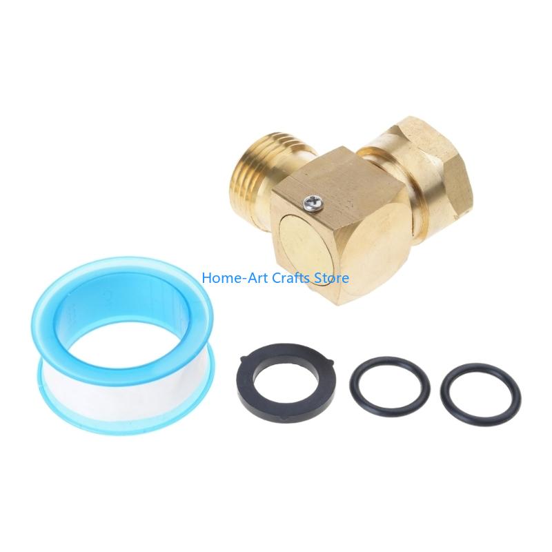 Y3NA Copper Garden Hose Elbow Connector 90 Degree L Shaped Outdoor Garden Hose Adapter Easy to Installation