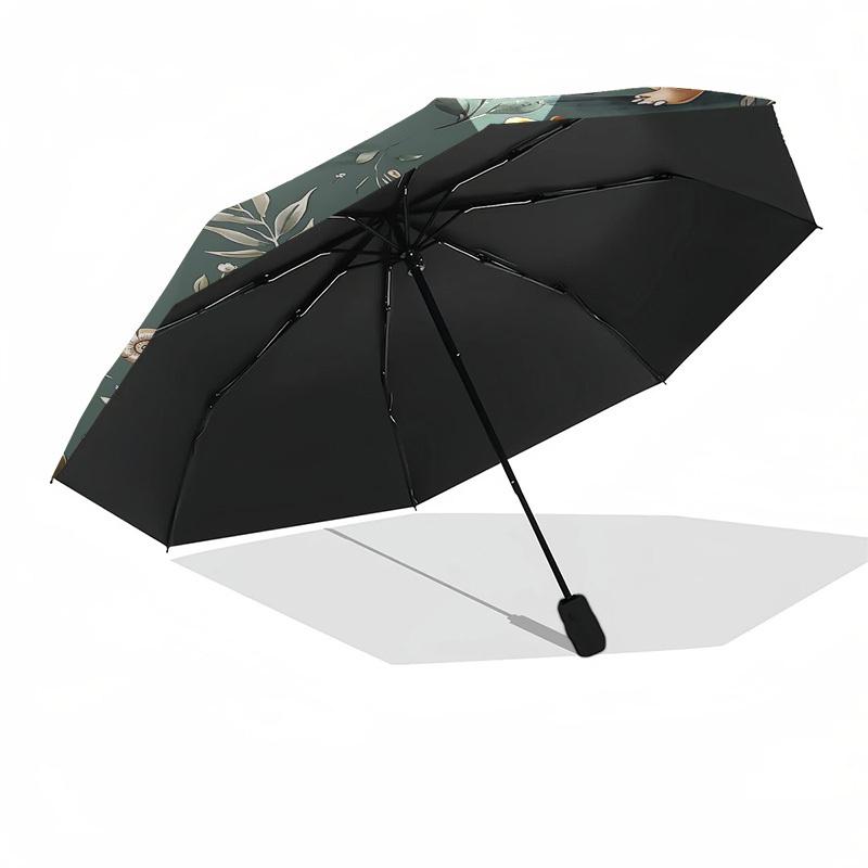 1 szt. Parasol z wzorem dinozaura - 8 żeber wzmocnionych, Automatyczne otwieranie, Lekki i trwały, Modny dodatek na zewnątrz, Plażę L0379