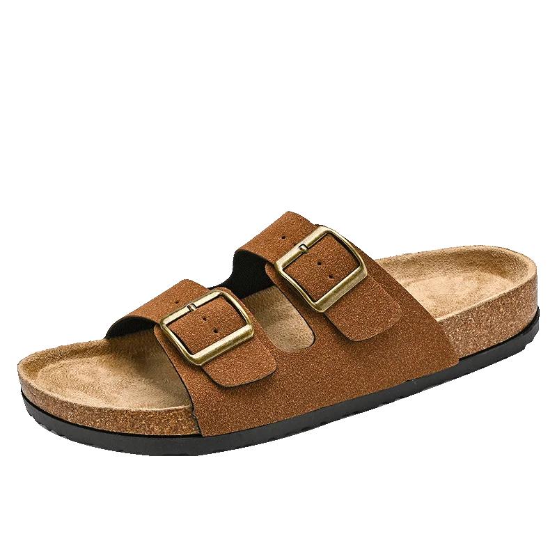 Flat Sandals Mens Sandals Genuine Leather Man Slippers for Men Men's Casual Sandal Mens Shoes 2024 High Quality Shoes Slipers