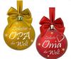 Zibei Christmas Tree Balls: In Memory of Dear Grandparents