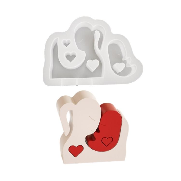 

Mother and Baby Statue Mold Mother Day Silicone Mold DIY Aromatherapy Candle 1