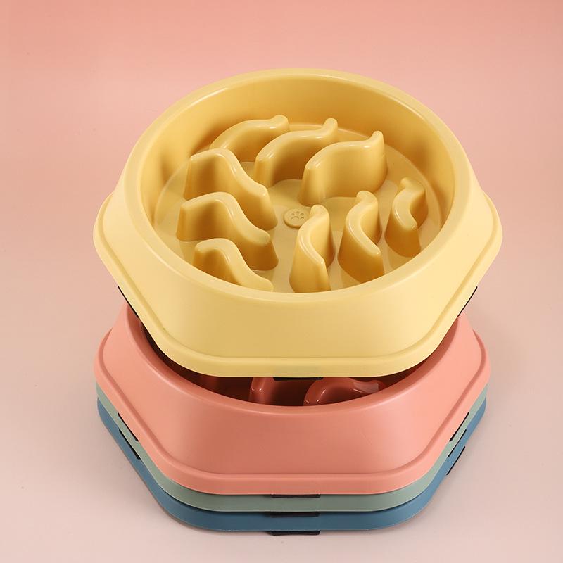 Non-Slip Slow Feeder Bowl for Small & Medium Dogs and Cats