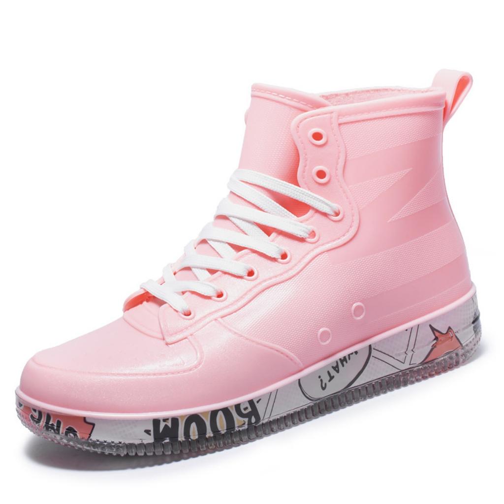 Fashion Graffiti Rain Shoes Men's and Women's Short Tube Outer Wear Adult Rain Boots Non-slip Waterproof Boots Rubber Shoes