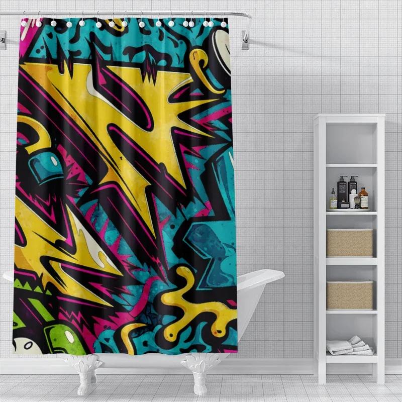 Home Shower Curtains for Bathroom Waterproof Fabric Modern Nordic Style Bathroom Curtains Shower Curtain