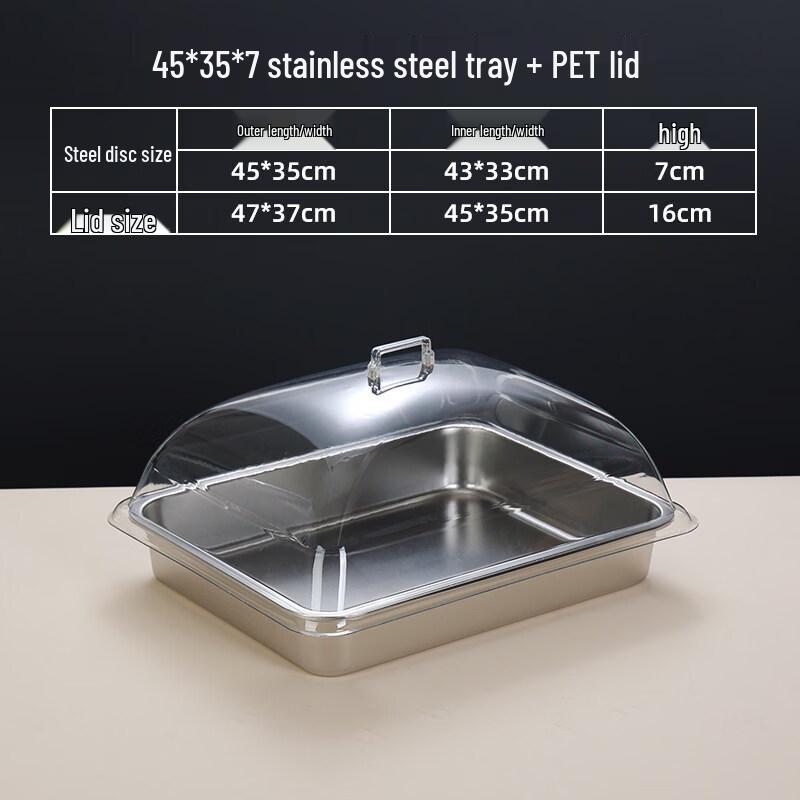 Youde Stainless Steel Food Display Tray with Lid