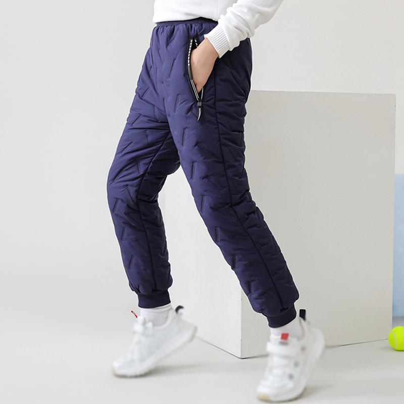 Mädchen Winter Warm Mode Kaschmir Baumwolle Hosen für Jungen im Alter von 3-12 Jahren Kinder Lässig Wasserdicht Verdicken Sweatpants Kinderkleidung