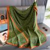 New Spring Women Cotton Scarf Beach Hijab Shawls and Wraps  Luxury Brand Flower Female Foulard Echarpe Designer Bandana