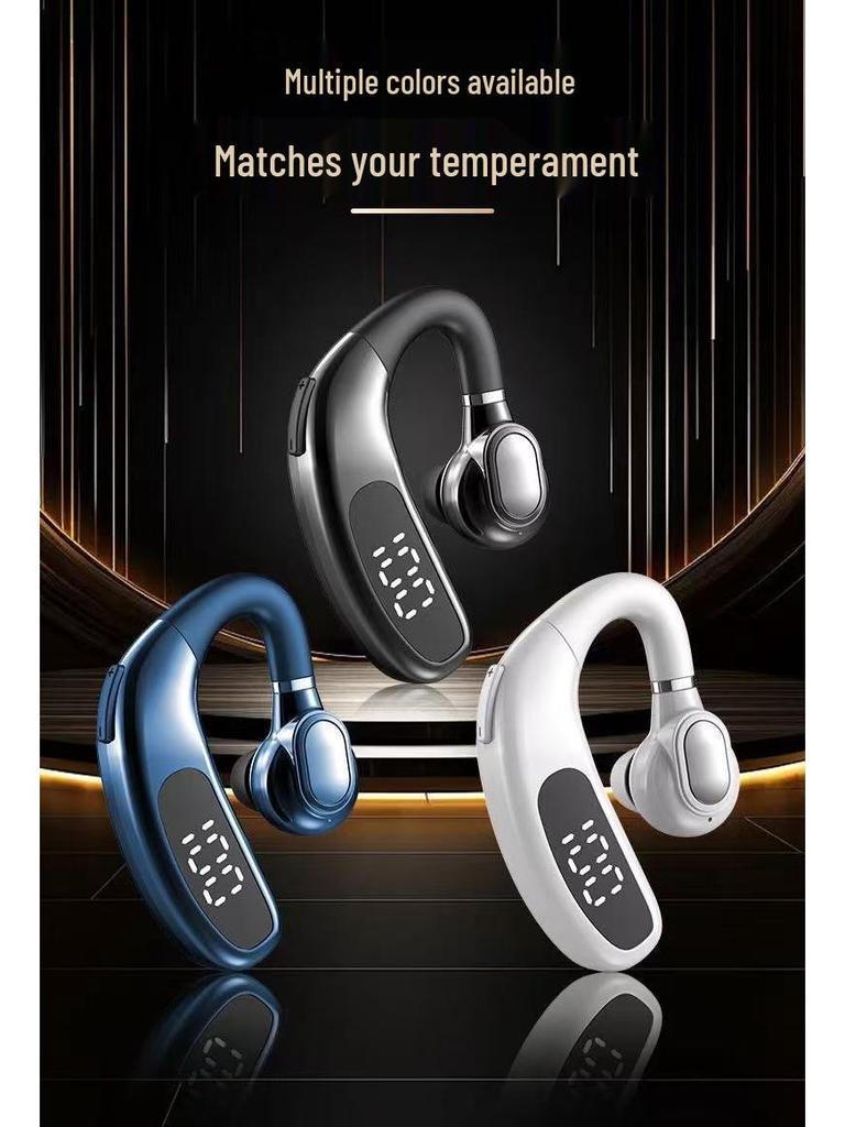 2025 Wireless Bluetooth Single Ear Hook Headphones for Driving, Compatible with Huawei, Vivo, Apple, Oppo, and Xiaomi