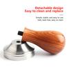 49/51/53/58Mm Wood Coffee Tamper Internal Spring Balanced Force Coffee Hammer Stainless Steel Base Barista Tools