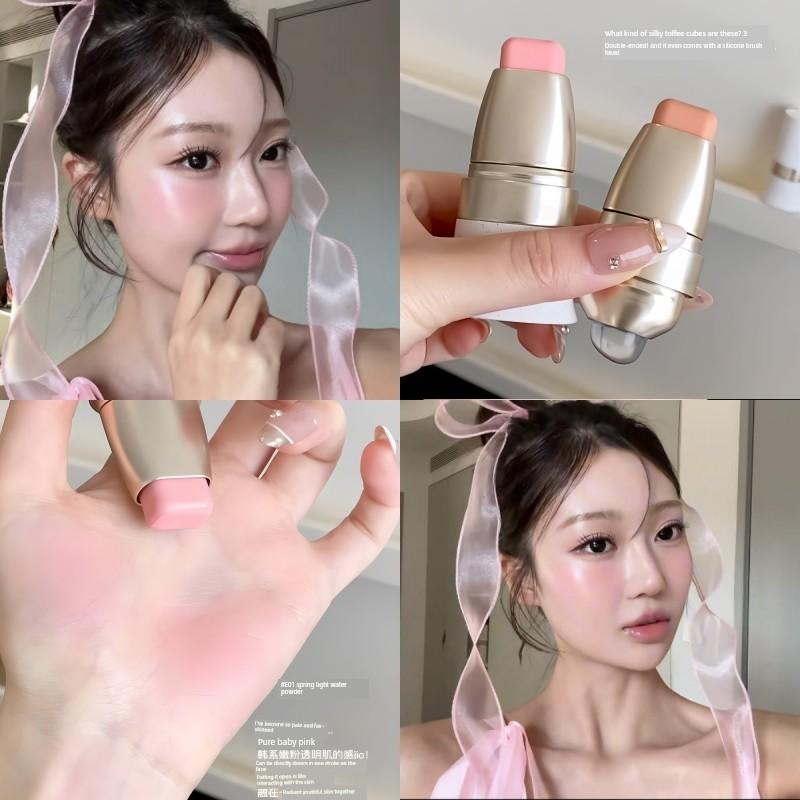The Multi-Purpose Stick That Saves Lazy People! Milky Apricot Matte Lipstick, Natural and Long-Lasting, Dual-Use Lip and Cheek Blush Stick
