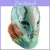 Maschera Testa di Pesce Uomo Mostro in Lattice per Costume di Halloween e Decorazione per Feste