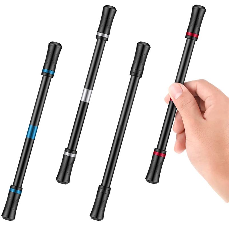 4Pcs Fidget Spinner Pen Spinning Finger Rotating Decompression Toys For Kids Teens Adults Anxiety Stress Relief Therapy