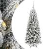 Artificial Christmas Tree with 150 LEDs and Stand White 120 Cm
