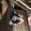 Handmade Witch Props Doll Witch Witch Broom Pendant Funny Halloween Witch Doll  Fancy Dress Party