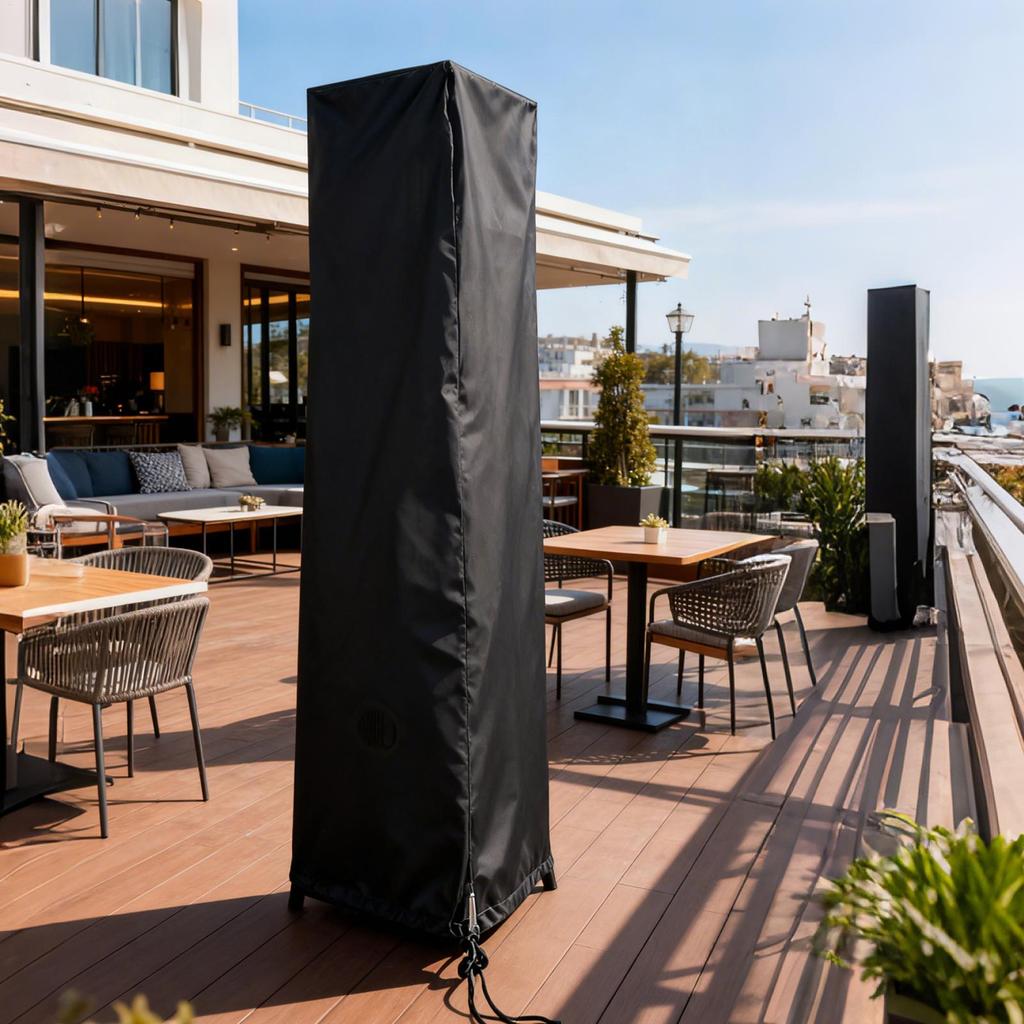 Heater Cover Waterproof UV-Resistant Shield Winter Anti-UV Windproof Heater Covers For Outdoor Garden Yard Pathway Backyard