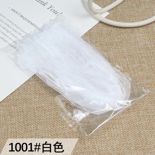 10meter 6mm/10mm ribbon chiffon transparent ribbon gift packaging accessories organza ribbon Sewing Wedding Party DIY Christmas 6mm organza белый