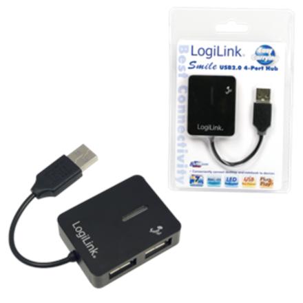 Sharing Peripherals and Hubs | Hub | Number of Ports: 4 | Black