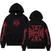 Felpa con Cappuccio Grafica Logo West Coast Chopper Maschile Vintage Streetwear Uomo Donna Manica Lunga Oversize Felpa con Cappuccio Gotica da Uomo