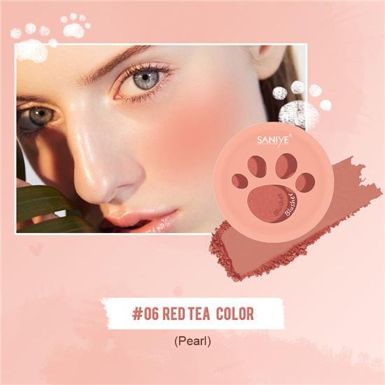 

Румяна гладкие и легко окрашиваются, водостойкие и устойчивые к поту, пудровые нежные румяна, легко окрашиваются, милый дизайн с изображением кошачьих когтей