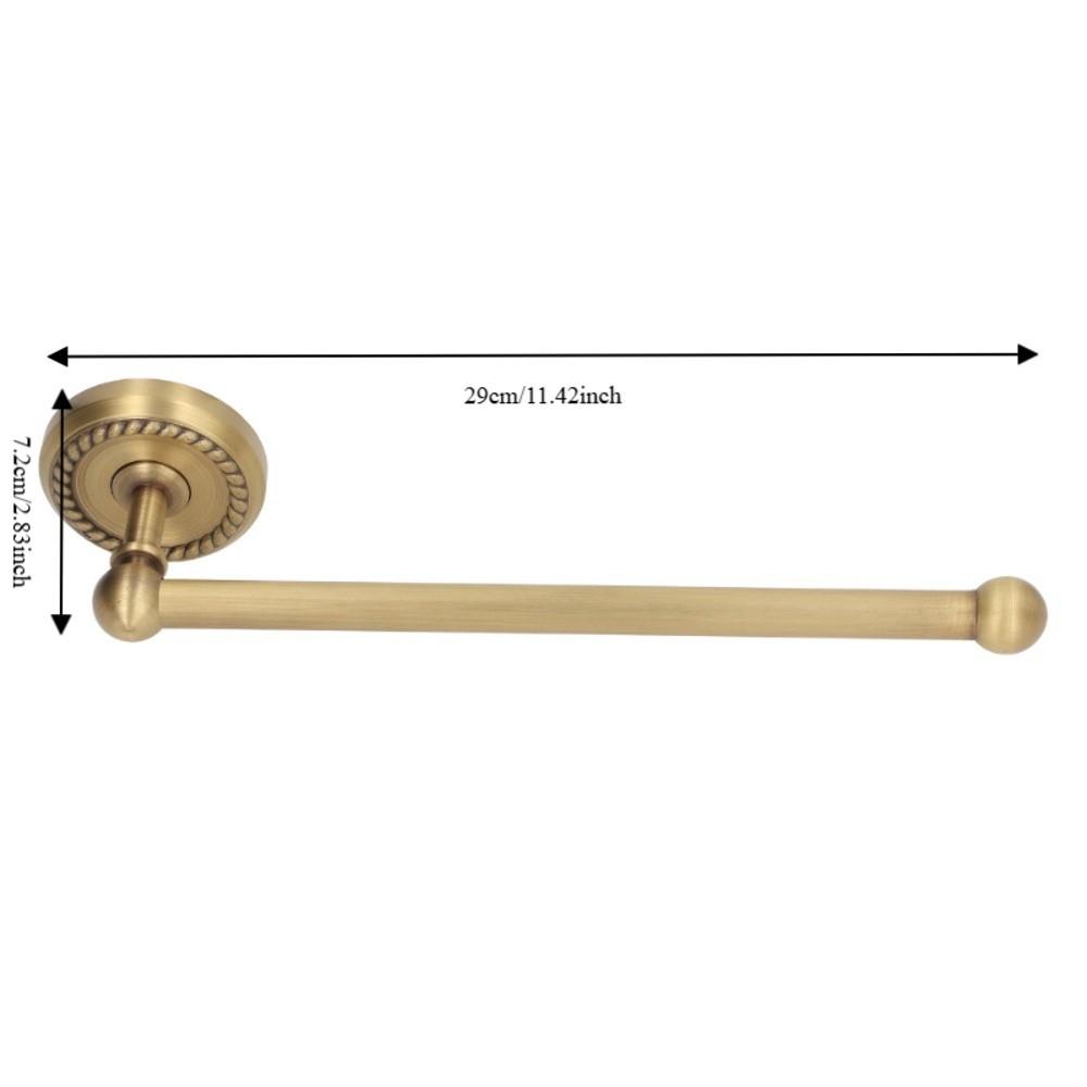 Antique Gold Towel Rack Copper Towel Shelf Vintage Towel Bar  Space Saving