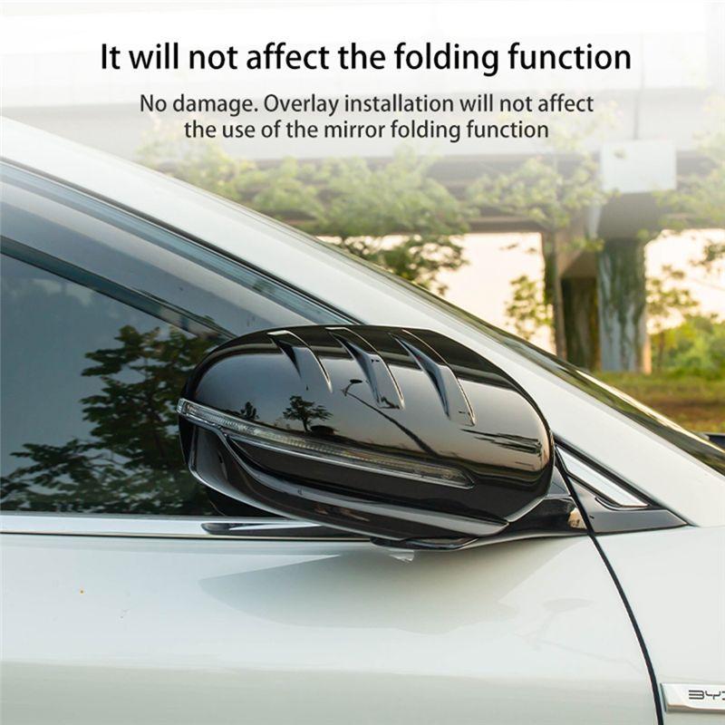 Authentic Side Rearview Mirror Cap Wing Mirror Cover For BYD Atto 3 Yuan Plus   Rearview Mirror Cover Accessories ,Black