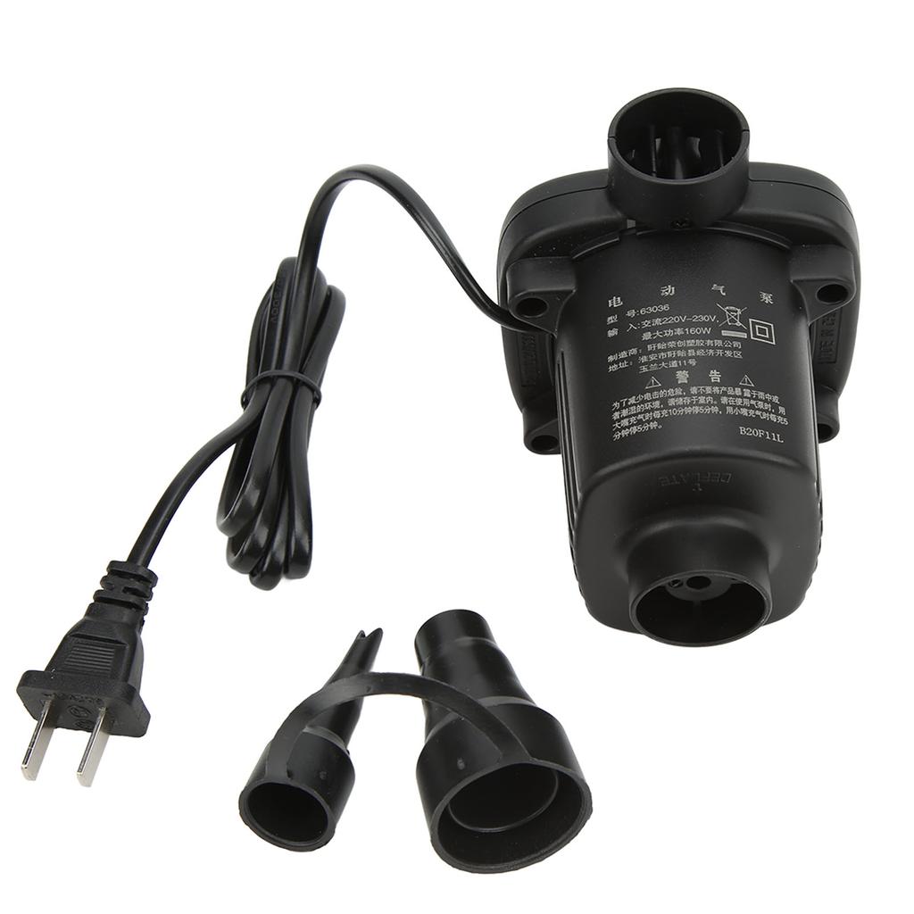 Electric Air Pump AC Inflator Air Pump Portable Air Mattress Pump for Camping Swimming CN