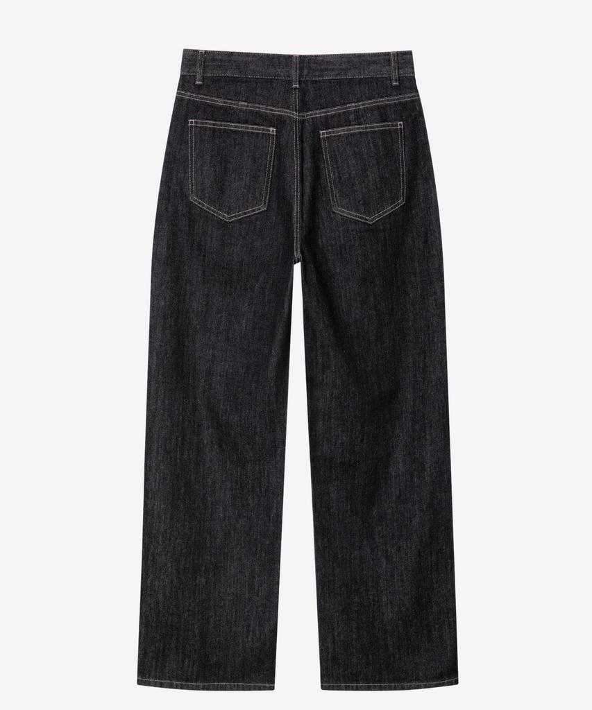 Mindbridge [Set] Black Raw Denim Single-Pleat Set-Up