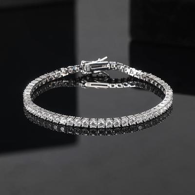 925 Silver Moissanite Tennis Bracelets High Quality for Women Wedding Jewelry Accessories Fashion 5A Zircon Gift