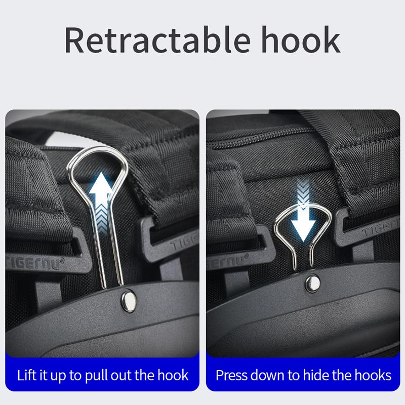 2022 Tigernu Doppelschicht-Rucksack 17,3 Zoll Laptop Herren wasserdichte Reisetasche 29L Outdoor Taktischer Rucksack Unrestrained Series