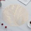 Light Luxury Placemat Table Mat Wide Application PVC Table Decor Round Protector Mat Heat Resistant Pad for Kitchen Accessories