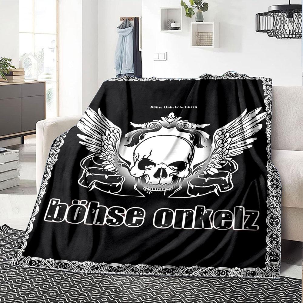 Böhse Onkelz Motivdecke, Warme Gemütlichkeit Couch Sofa Bettdecke Heimdekoration