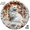 3D Paper Cutting Tiger Wooden Jigsaw Puzzle Exquisite Pattern Birthday Gift for Adult or Kids Montessori Games Puzzles Toy