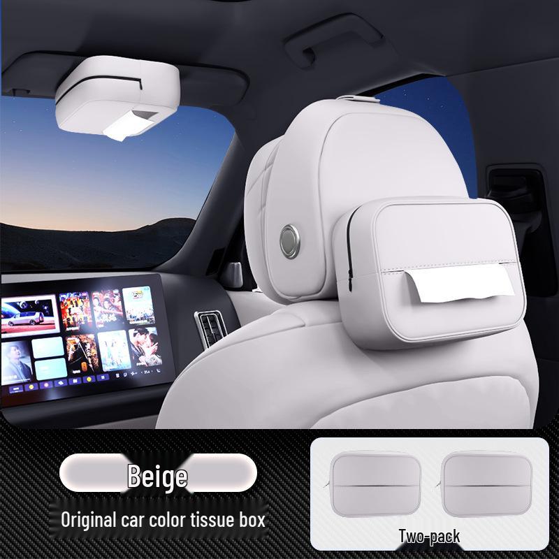 Voyah Taishan Car Tissue Box: Fits 26 Models, Armrest Mount, Seat Hanging, Interior Accessory.