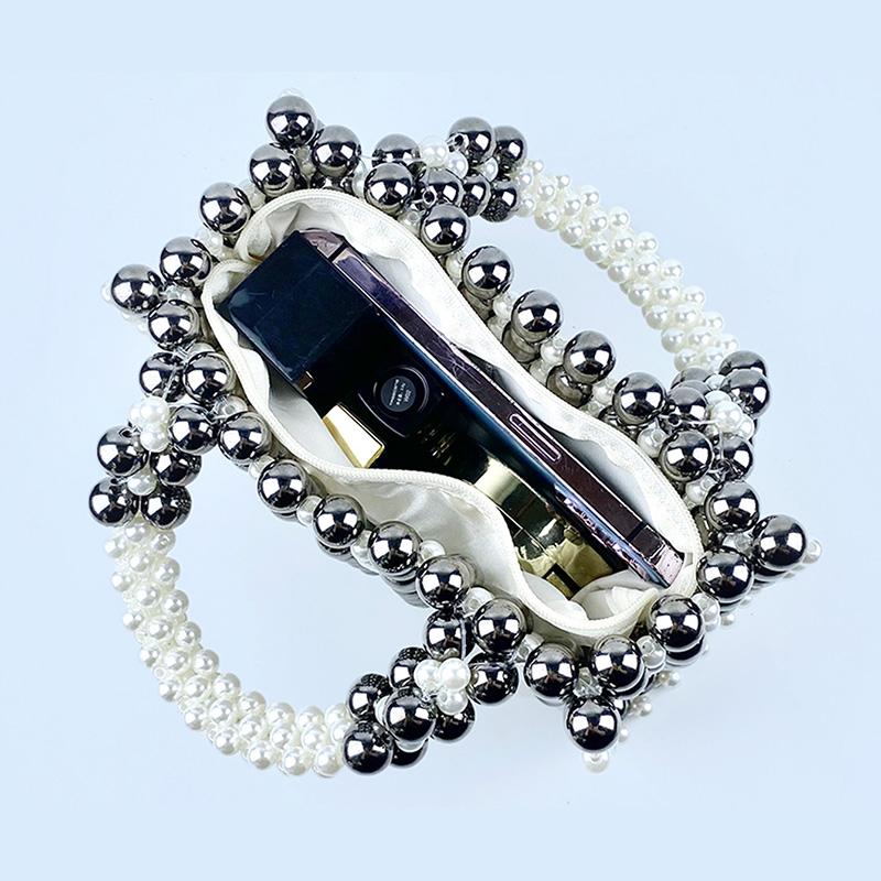 Handmade fringed weaving hollow handheld granule  French style string  high quality  new