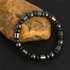 Unisex Stylish Weight Loss Black Stone Bracelet Health Care Magnetic Therapy Bracelet
