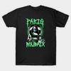 Men Black Print T-shirt Paris Roubaix / Napalm Death No-Cut Heat Transfer Print Cotton Tshirt