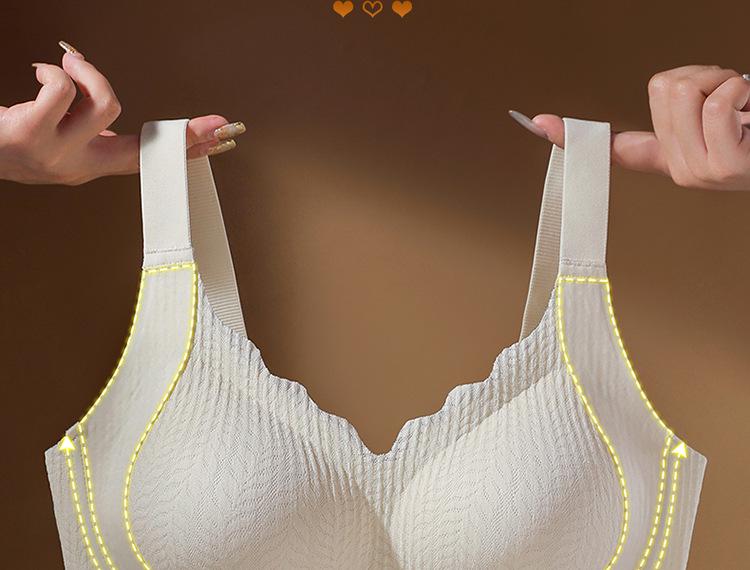 Nahtloser Übergrößen-BH ohne Bügel mit Anti-Hänge-Effekt für Damen