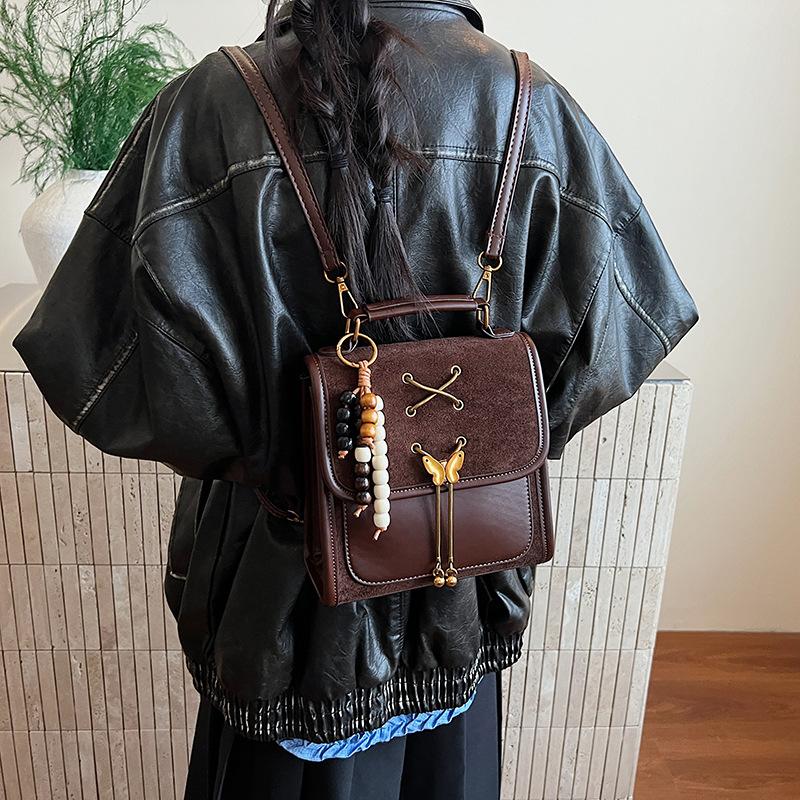 Small-scale Minimalist Bag, Fashionable and Sweet, with A Bow-shaped Design on Both Shoulders, Women's Bag
