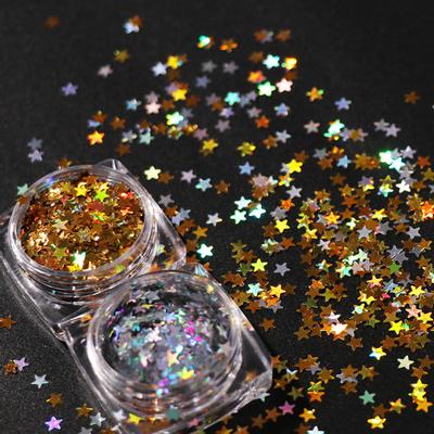 Strumento per manicure fai da te con paillette per pentagramma laser da donna naturale da 3 mm