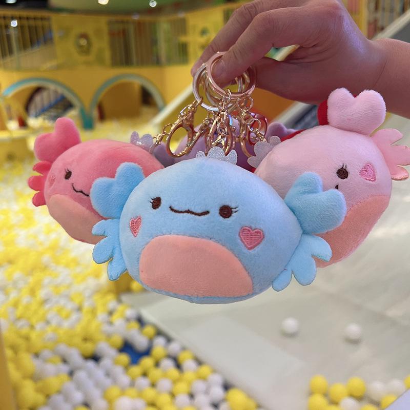 Crab Pendant & Plush Mini Backpack Charm