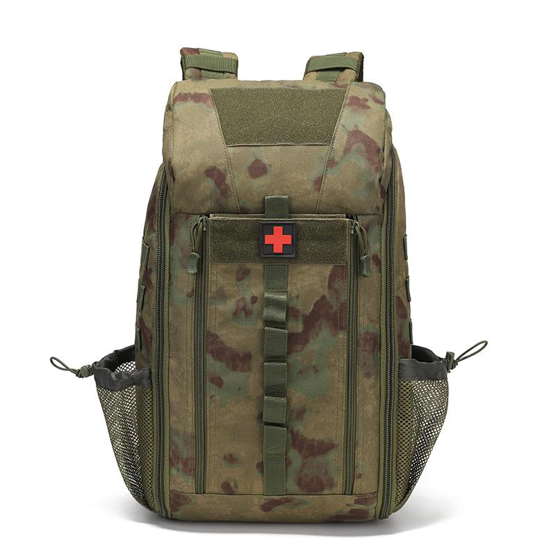 

Тактичний рюкзак для активного відпочинку великої місткості, рюкзак для кемпінгу та альпінізму, сумка для першої допомоги, багатофункціональна сумка для зберігання One Size зелений